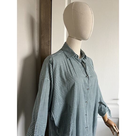 Mirth Hand Made Collection Kyoto House Dress Size Small In Jasper Gingham - Picture 5 of 12